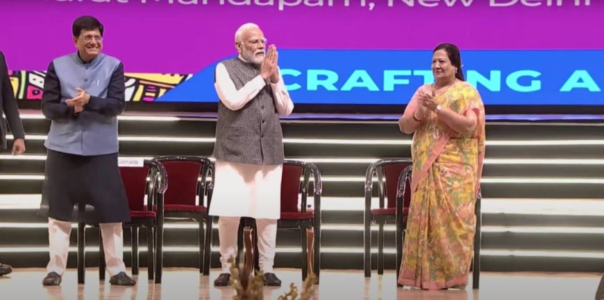 PM Narendra Modi inaugurated 1st edition of Bharat-Tex 2024 held at Bharat Mandapam