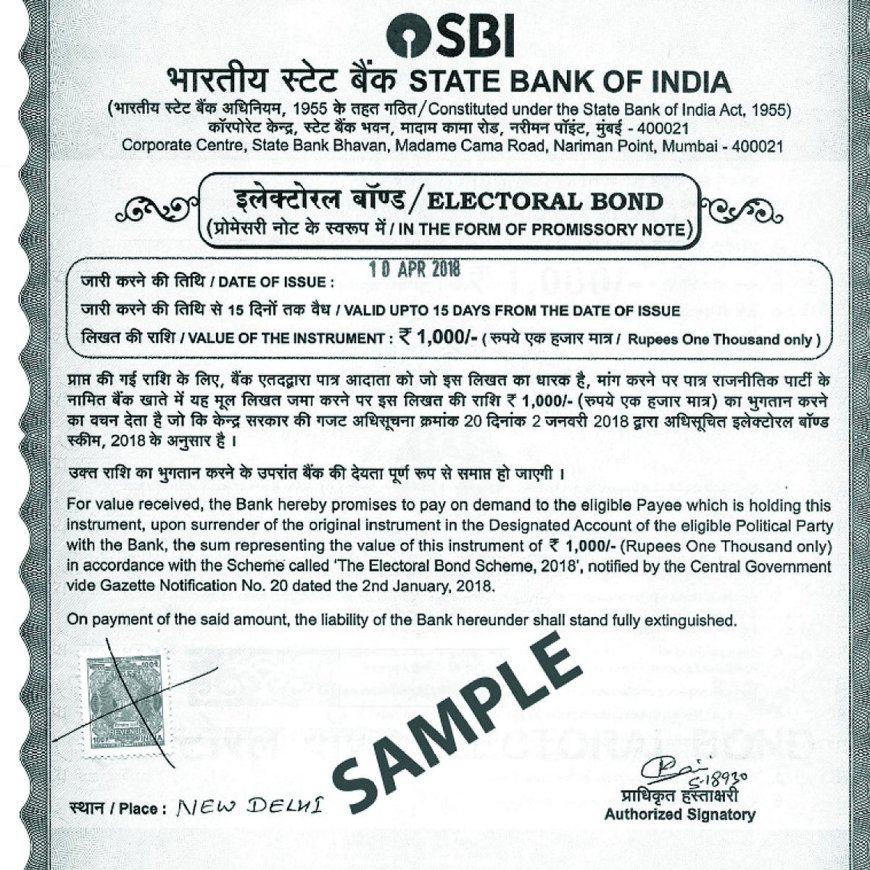SBI Sends Electoral Bonds Data