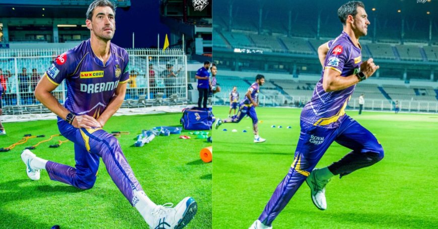 Kolkata Knight Riders welcomes their new player Mitchell Starc, returning to IPL after 8 years ahead of IPL 2024