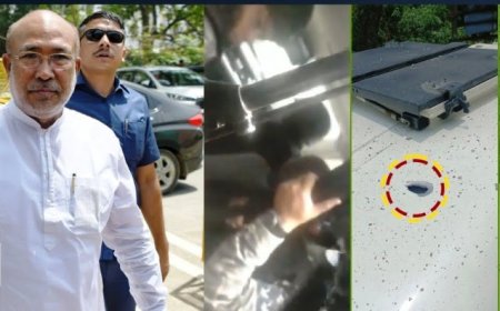 Manipur Chief Minister's convoy attacked, one injured