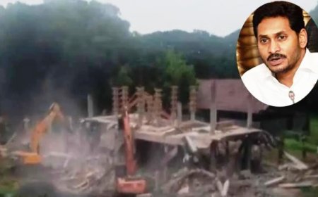 YSRCP Central Office Demolished, Jagan Reddy accuses Chandrababu of vendetta