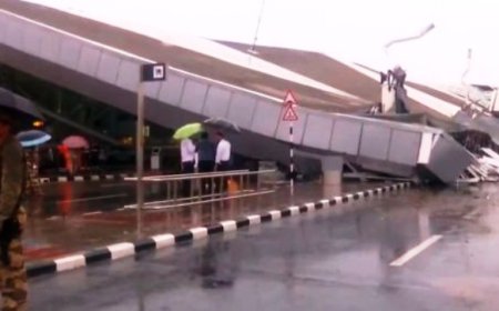 Delhi Airport Terminal 1 Roof Collapses, 1 Dead, 6 Injured
