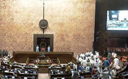 Opposition walks out of Rajya Sabha after PM's remark at Sonia Gandhi