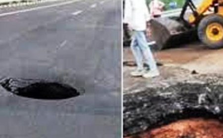 Pothole on Delhi-Mumbai Expressway: Company fired junior employee