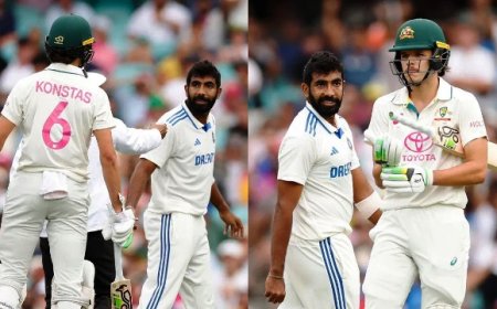 Sydney Test: Jasprit Bumrah ends Day 1 in style after spat with Sam Konstas