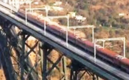 Vande Bharat's Successful Trial Run On World's Highest Rail Bridge
