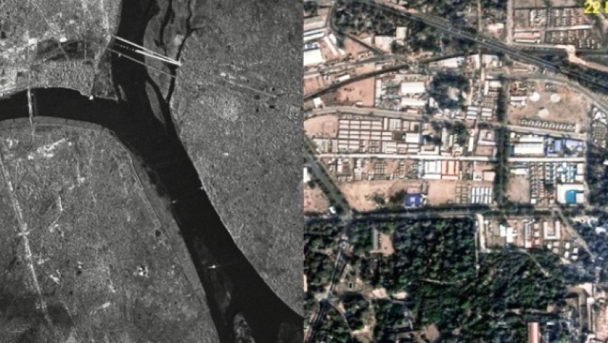 Maha Kumbh Mela Seen From Space