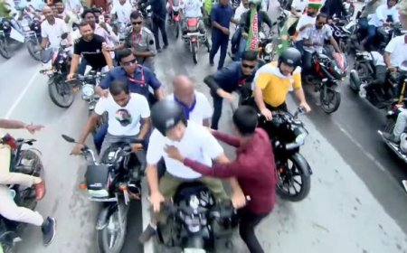 Security Breach: Man Kisses Rahul Gandhi During Bike Rally In Bihar